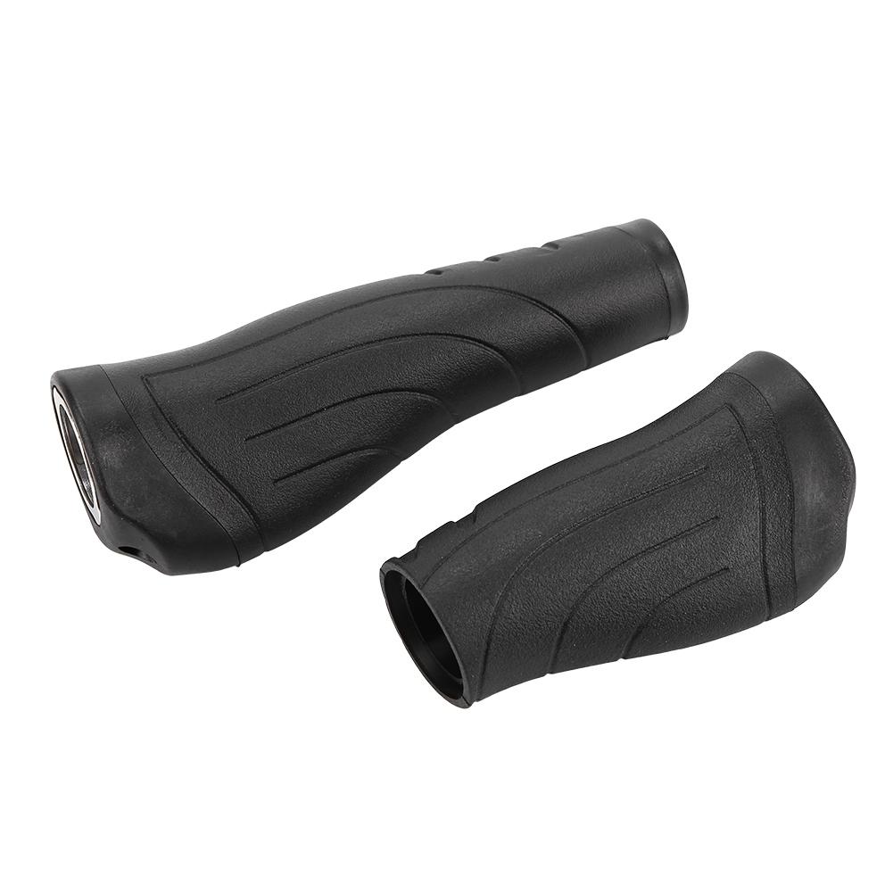 Plastic Short Long Mountain Folding Bike Handlebar Bar Grips (1 x long+1 x short)