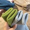 1 Pair Five Finger Knitting Gloves Wool Knitting Cycling Driving Gloves Full Finger Mittens  Autumn