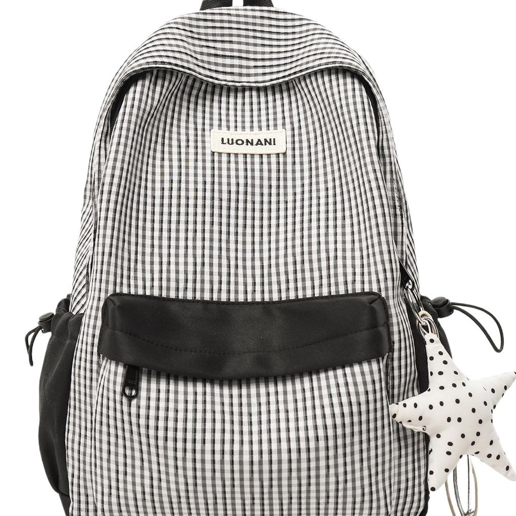 Schoolbag powder condensation warm bubble wrinkle spinning schoolbag Japanese girl milk pastoral layered storage outing shopping backpack