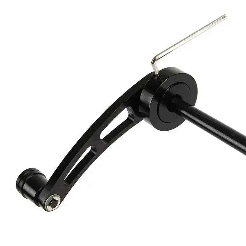 2Pcs Universal Car Window Rocking Handle Riser Winder Aluminum Alloy Winder Handle Crank Riser Kit Silver/Black
