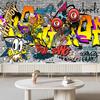 3D Graffiti Tapete für Wände Street Graffiti 3D Wandbild Schlafzimmer Wohnzimmer Flur Wandbild Tapete