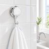 3 PCS Silver Suction Cup Hook Durable Robe Hook Convenient Towel Hook  Flat Smooth Surface
