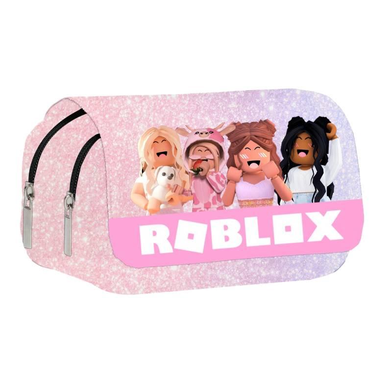 3d New Virtual World Roblox Dual-layer Pencil Case For Elementary And Middle School Students