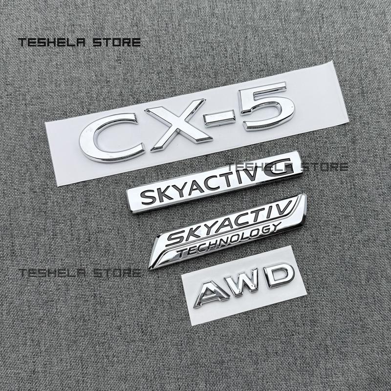3d ABS for Mazda CX-5 13-25Year EditionABS ChromeLogo BYD Emblem Letters Stiker Car Trunk Badge Auto Parts Accessories