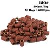 5000pcs Nail Art Sanding Bands 80# 120# 180# 240 Grinder Band for Manicure Drill Machine Removing Gel Varnish Pedicure