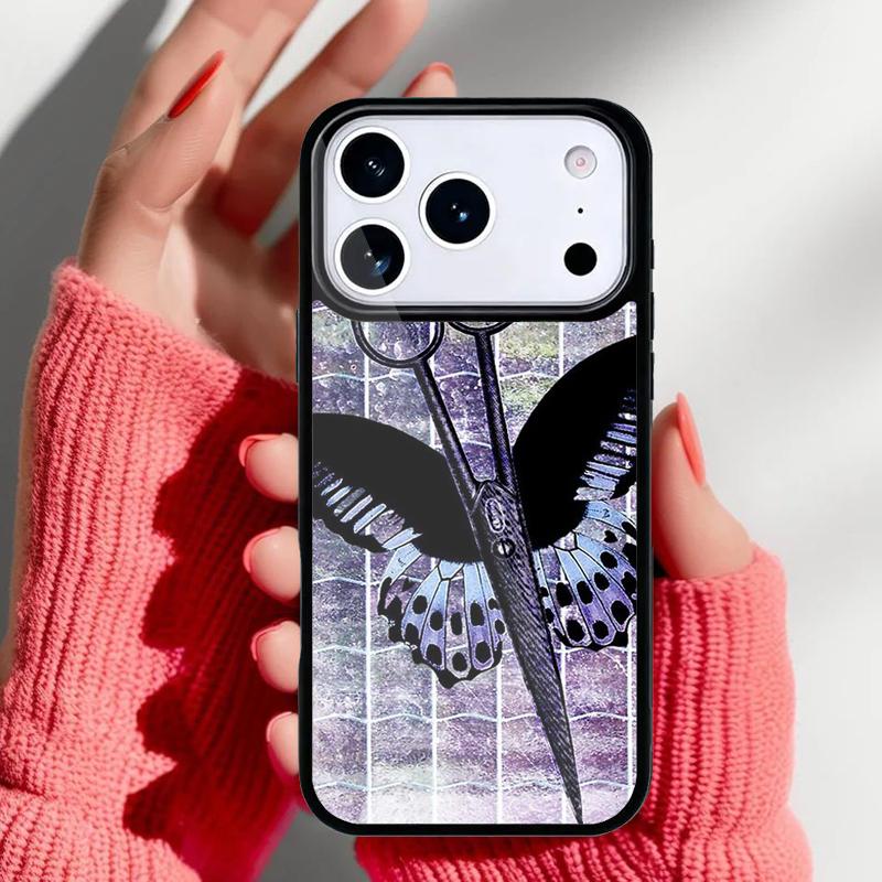 Hair Stylist Scissors Brush switch Novelty Fundas Phone Case for iPhone 17 16 15 14 13 Pro Max Back Cover for 12 11 Pro Coque