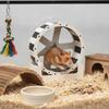 Silent Hamster Running Wheel Plastic Pet Hamster Bracket Rodent Running Wheel  Pet Exercise