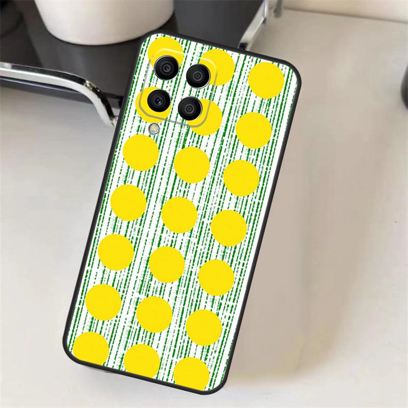 Polka Dots Lines Abstract Art Case For Samsung Galaxy M16 M36 M56 M33 M53 M13 M12 M32 M52 M20 M15 M55 M31 M14 M35 M34 M54