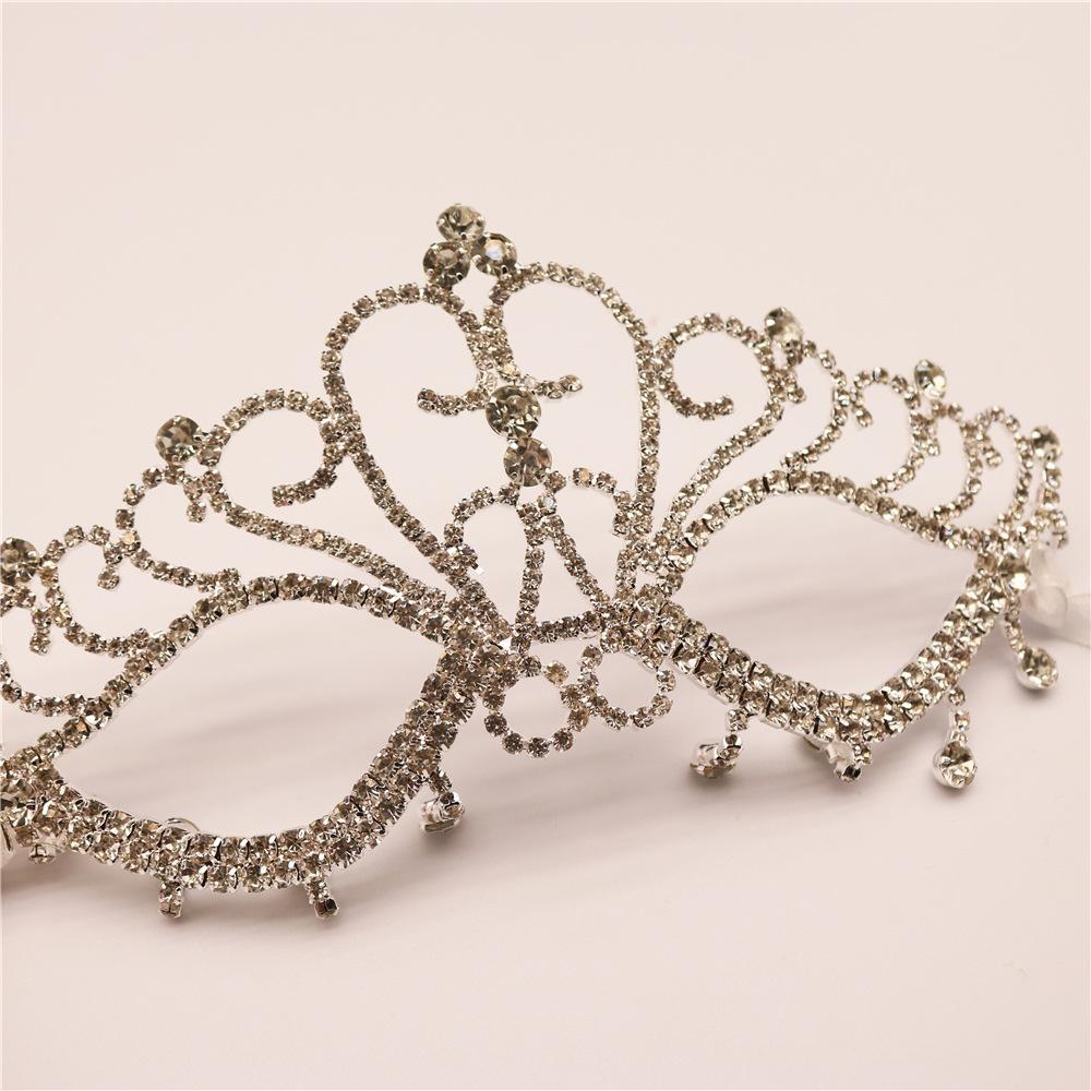 

European And American Masquerade Female Masquerade Sexy Rhinestone Princess Adult Festival Party Performance Party Half Face Mask