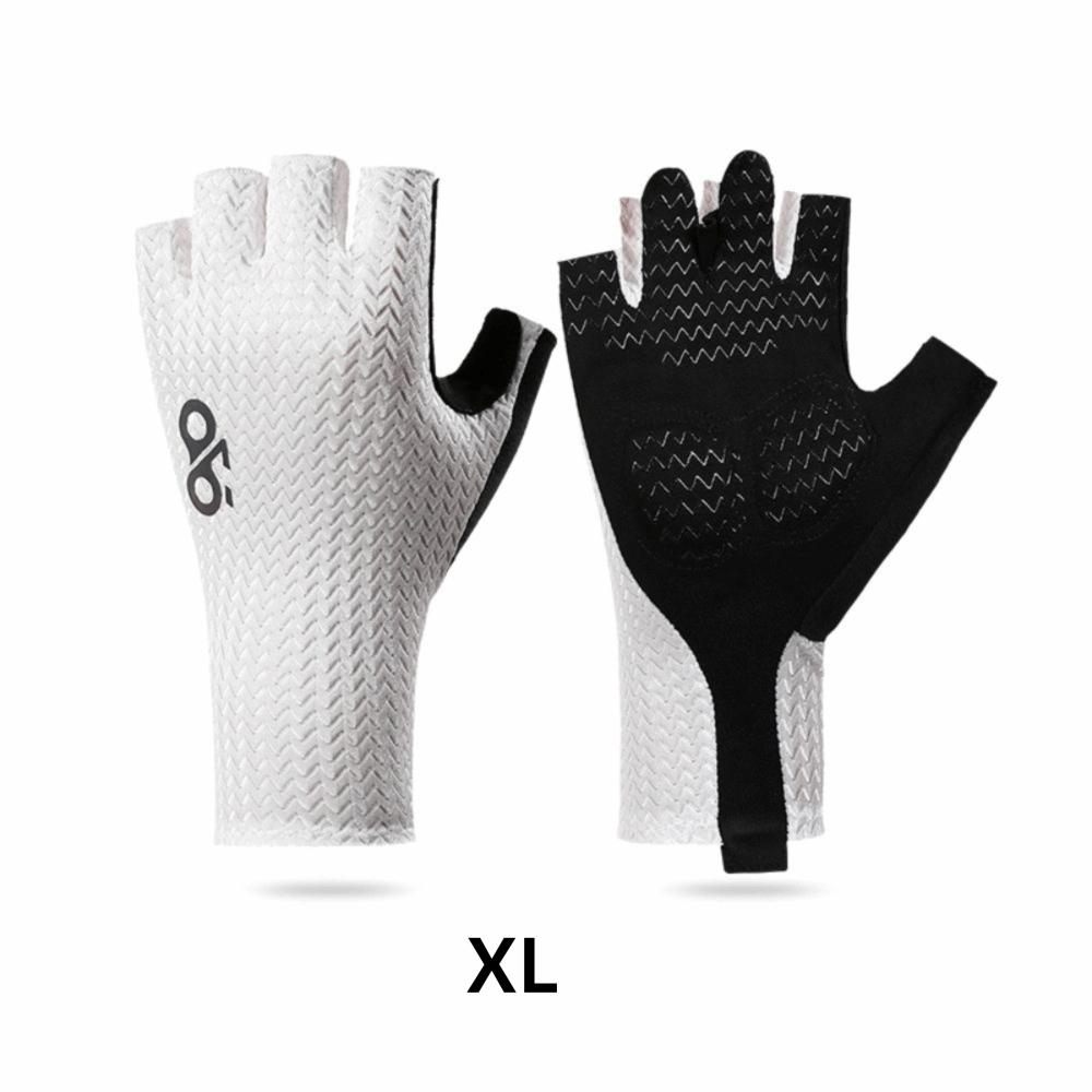 

Ударопрочные велосипедные перчатки Противоскользящие перчатки для шоссейного велосипеда Летние мотоциклетные перчатки Охлаждающее спортивное снаряжение White-XL