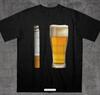 Bier und Zigarette Lustiges Shirt, Alkohol Bier Lustiges Beleidigendes Shirt, Lustige Party