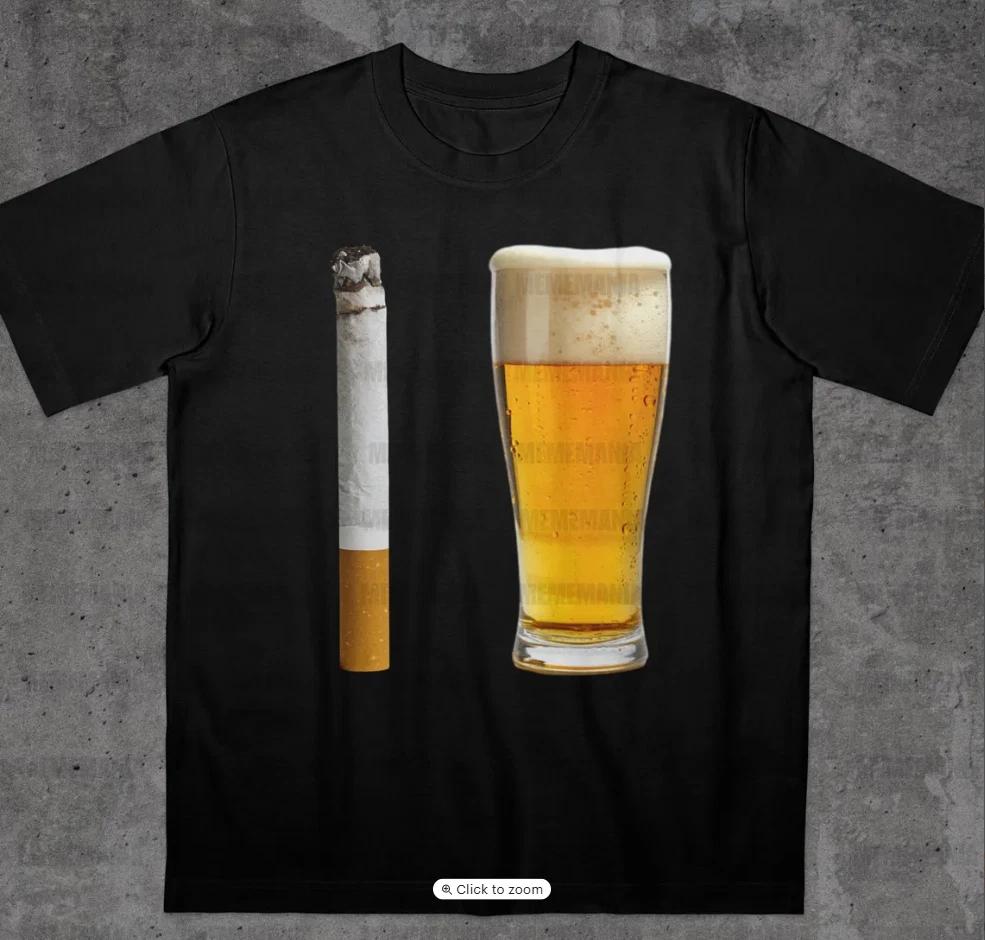 

Beer and Cigarette Funny Shirt, Alcohol Beer Funny Offensive Shirt, Funny Party 3XL