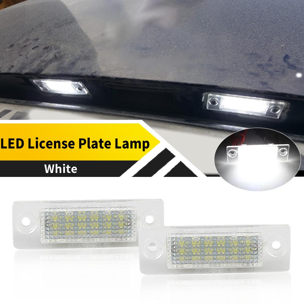 2pcs OEM For VW Transpiarter/T5 2003-2009 Touran 2003-2010 For Skoda Superb 2002-2008LED Number License Plate Light Canbus