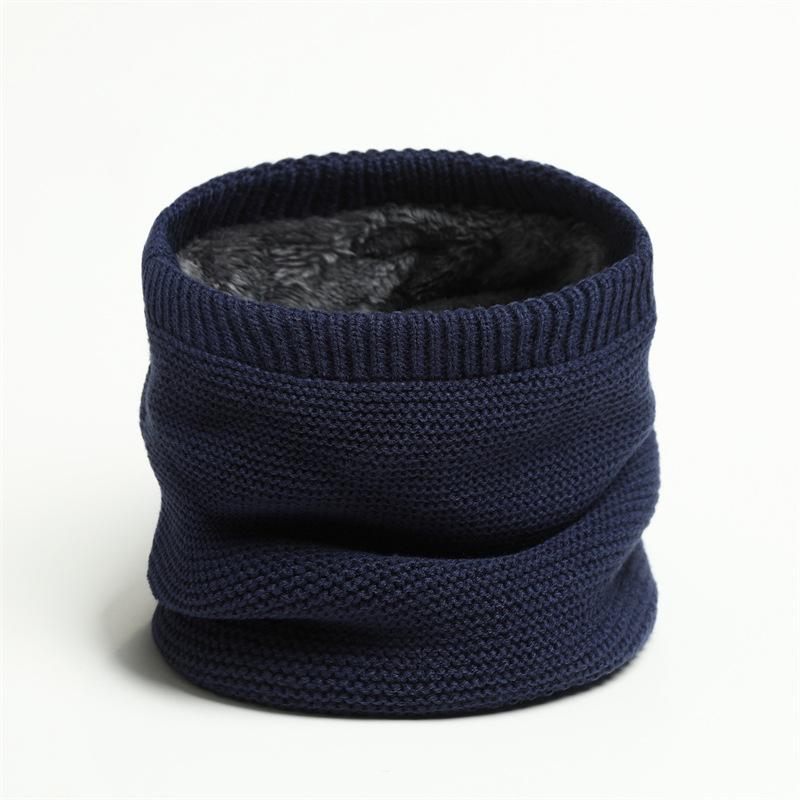 Winter Women Men Knitted Scarf Neck Ski Mask Unisex Plush Thicken Warm Scarf Female Windproof Wool Muffler Wrap Neckerchief