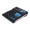 4 Channel Sound Mixer Mic Set with Dual Wireless UHF Microphone RGB Mixing Console for Home Karaoke DJ Support MP3