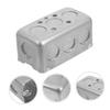 US Standard Metal Outlet Box with Galvanized Irons Construction Precise 81mm Screw Spacing and Corrosion Resistance