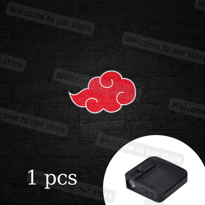 

1/2Pcs For Red Cloud Uzumaki Uchiha Japanese Anime Logo Universal Car Door LED Lamps Projector HD Sensing Courtesy Welcome Light