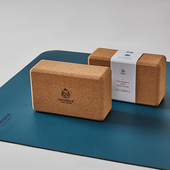 The Ganesha Cork Yoga Block