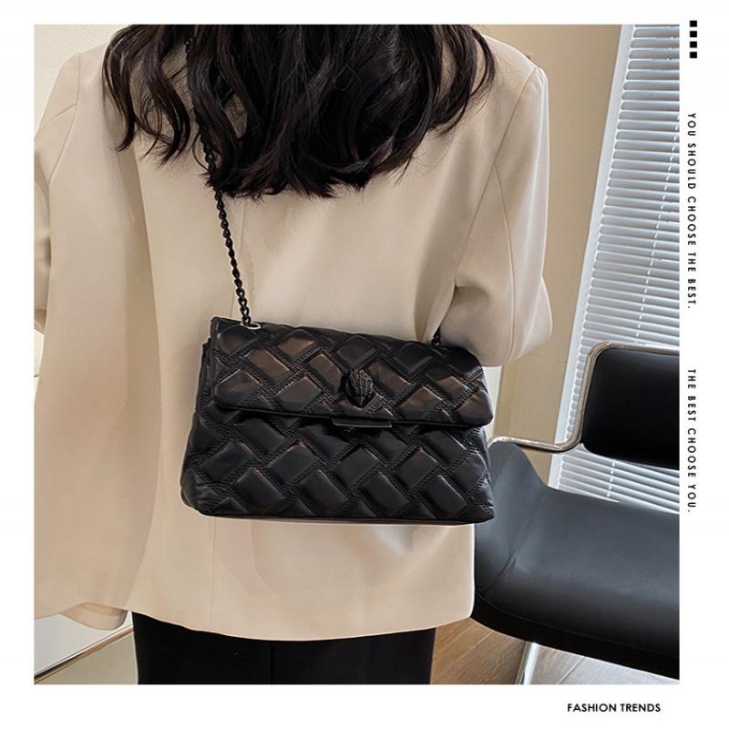 Arrival Quilted Eagle Metal Women Shoulder Bag High Quality Embroidery PU Leather Ladies Crossbody Bag Fashion Luxury Design 24x20x8cm