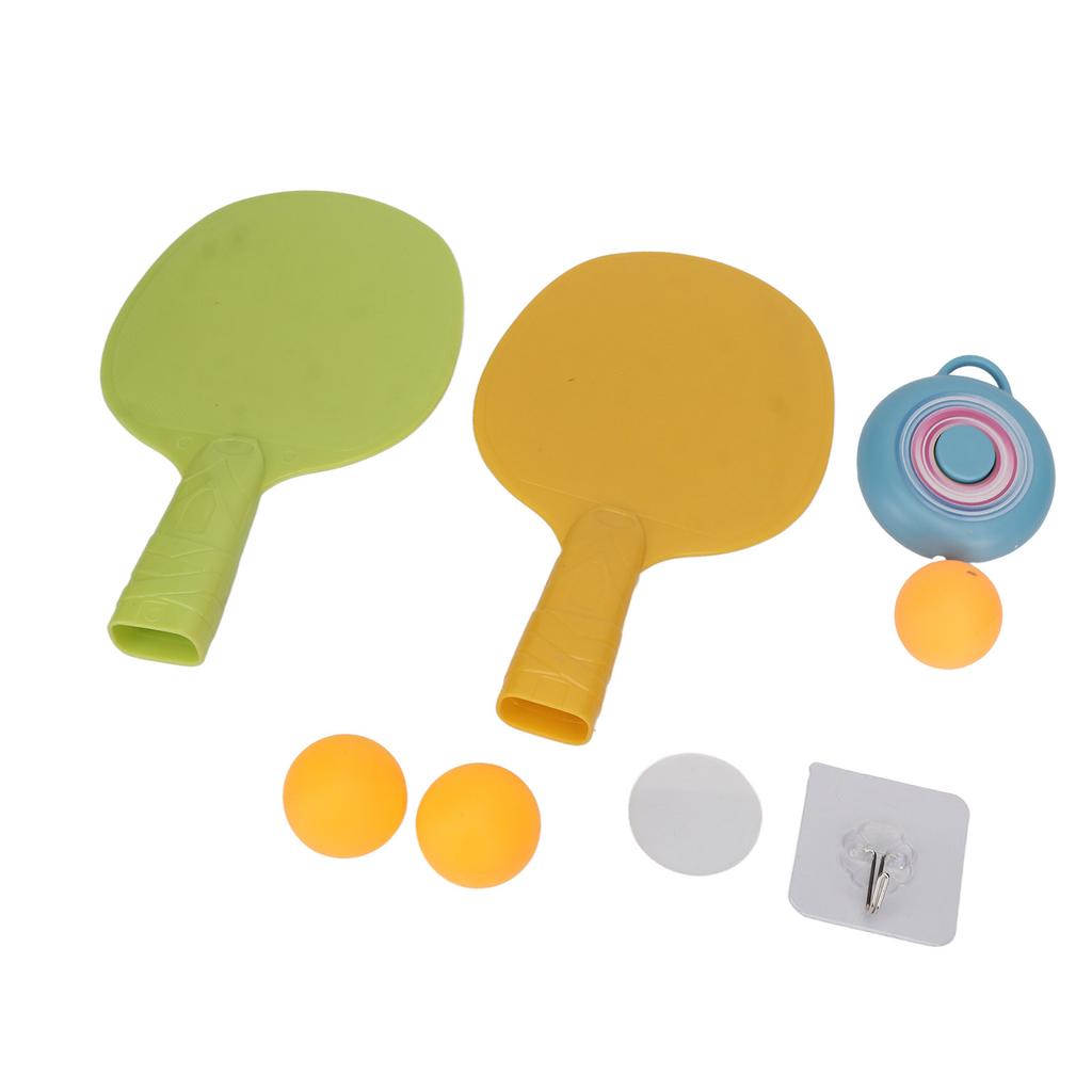 Indoor Hanging Table Tennis Hand Eye Coordination Toy 2 Racket Hanging Pingpong Trainer for Children Adult