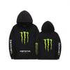American Vintage Monster Energy Print Hoodie Loose Fit Pullover Sweatshirt Young Adults