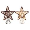 Christmas Tree Topper Star with Light Simple Installation Luminous Hollow Star Tree Topper Christmas Tree Decoration
