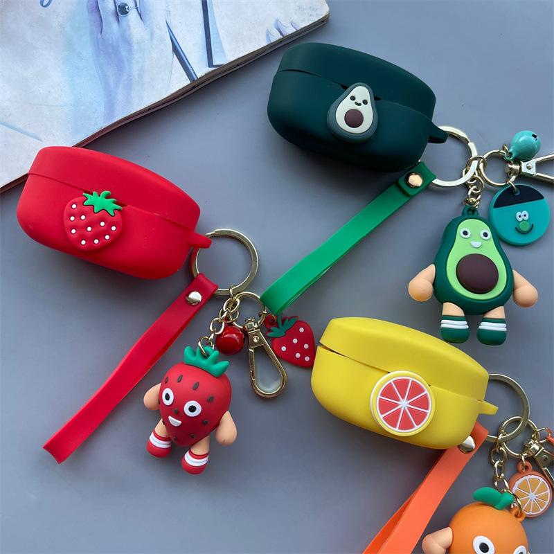 Applicable to OnePlus Nord Buds 1r Bluetooth Headset Case Silicone Fruit Pendant 1v Soft Case