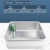 UOSUUOSU 304 Stainless Steel Deep Square Multi-purpose Basin