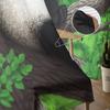 Panda Green Forest Bamboo Cute Sheer Curtains For Living Room Bedroom Kitchen Window Voile Drapes Home Decor