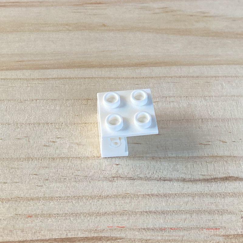 20Pcs MOC Brick Parts Hinge Brick 2x2 Top Plate Thin Hinge Brick 1x2 Base Compatible with 3937 6134 Kids DIY Toys Gifts