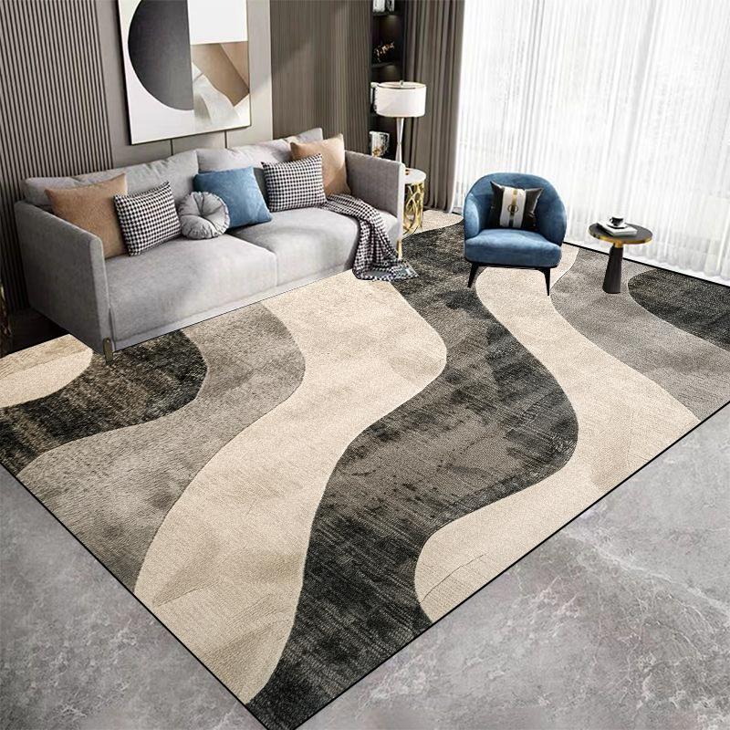 Easy Clean Large Area Carpet Living Room Abstract Decoration Sofa Area Rugs Washable Bedroom Balcony Non-slip Entrance Floor Mat