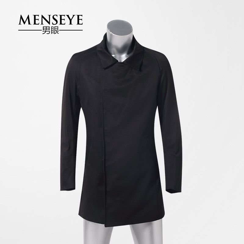 Menseye Mid Length Long Length Casual Jacket Men's Duster