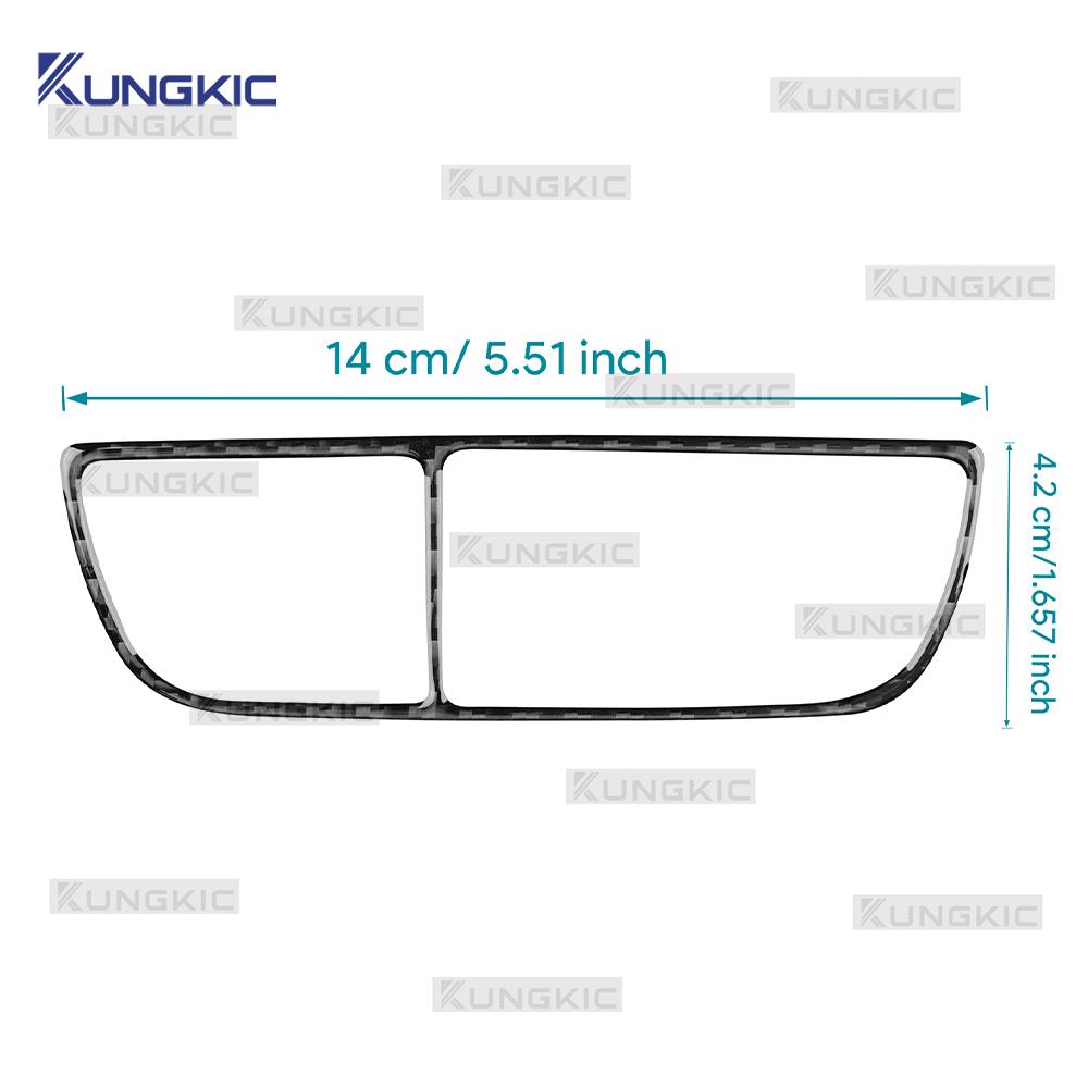 Echter Weicher Karbonfaser-Aufkleber für Kia EV6 GT EV 2022 2023 2024 2025 LHD RHD Auto Scheinwerfer Knopfschalter Dekor Innenverkleidung