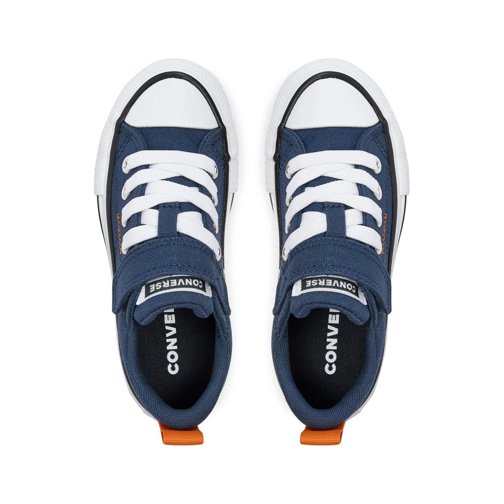 Converse All Star 1V Comfortable Versatile Durable Breathable Low Top Canvas Shoes Kids Sneakers Deep-Blue A07384C