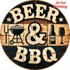 Segno in Latta Metallico Birra Decorazione Murale 20x30cm
