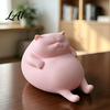 PLA Plastic Cat Ornament 3D Printed Fat Figurine Cute Lazy Statue Healing Statue Minimalist Tabletop for Office Desk And Shelf Decor Decorations