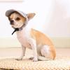 Corduroy Dog Baseball Cap Breathable Cat Headwear Decorative Pet Sun Hats  For Small Pets