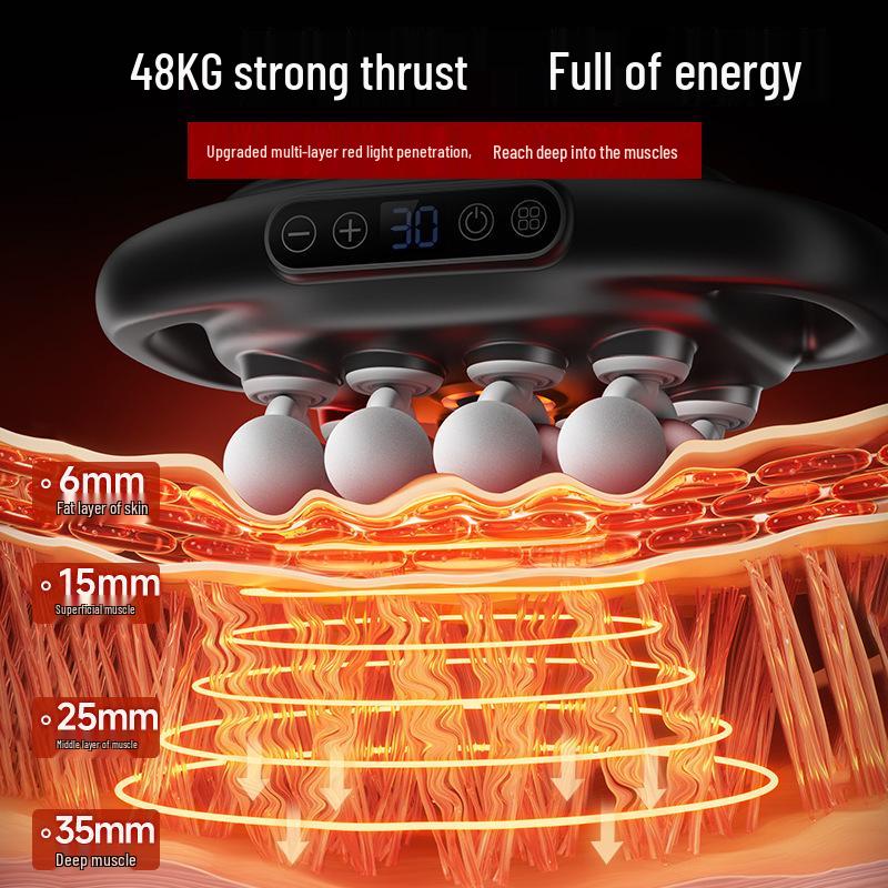 Cross 16-Head Professional Muscle Relaxation Massager for Thighs, Calves, Back & Waist