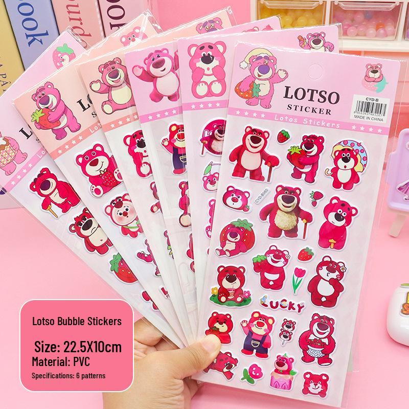 Cross-Border Multi-Style Cute Cartoon Bubble Stickers for Kids