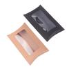 50Pcs Kraft Paper Pillow Box With Clear Window Candy Packaging Box For Birthday Parties Baby Showers And Wedding Party