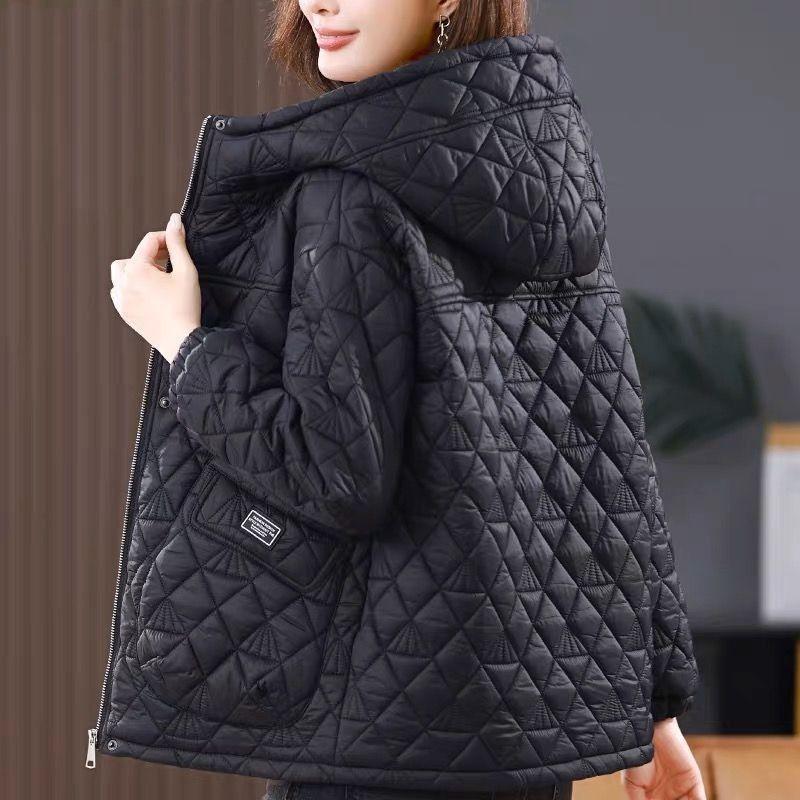 Middle mother winter padded jacket padded coat women's new large size loose casual warm small padded jacket
