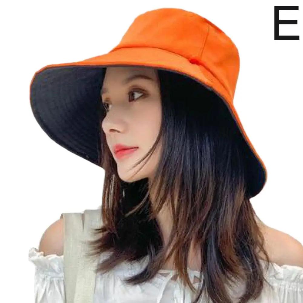 

Foldable Sun Protection Hat Women Wide Brim Sun Visor UPF Spring 50+ Protection Traveling Hat Summer Hiking Cap Fishing помаранчевий