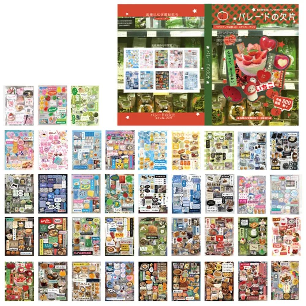 45Sheets Y2K Style Japanese Comic Stickers Coated Paper Unique Designs Stationery Stickers Diy Decor Water-Resistant