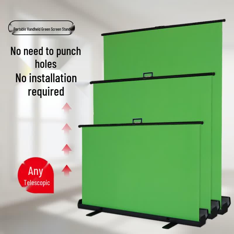 Portable Retractable Chroma Key Green Screen