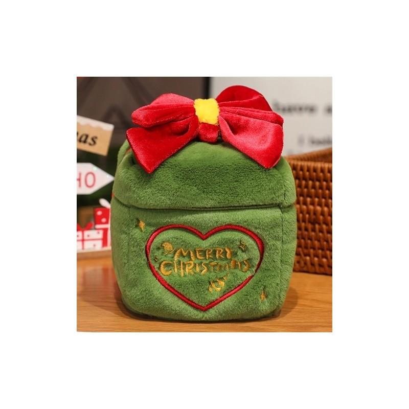 Christmas Gift Box Santa Claus Deer Plush Toy Doll With Pp Cotton Filling For Holiday Decor And Gift Giving