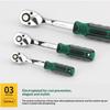 1Pcs 1/2 1/4 3/8 Flying Wrenches 24/72 Tooth Quick Ratchet Wrench Two-Way Socket Wrench Repair Tools For For Vehicle Bicycle