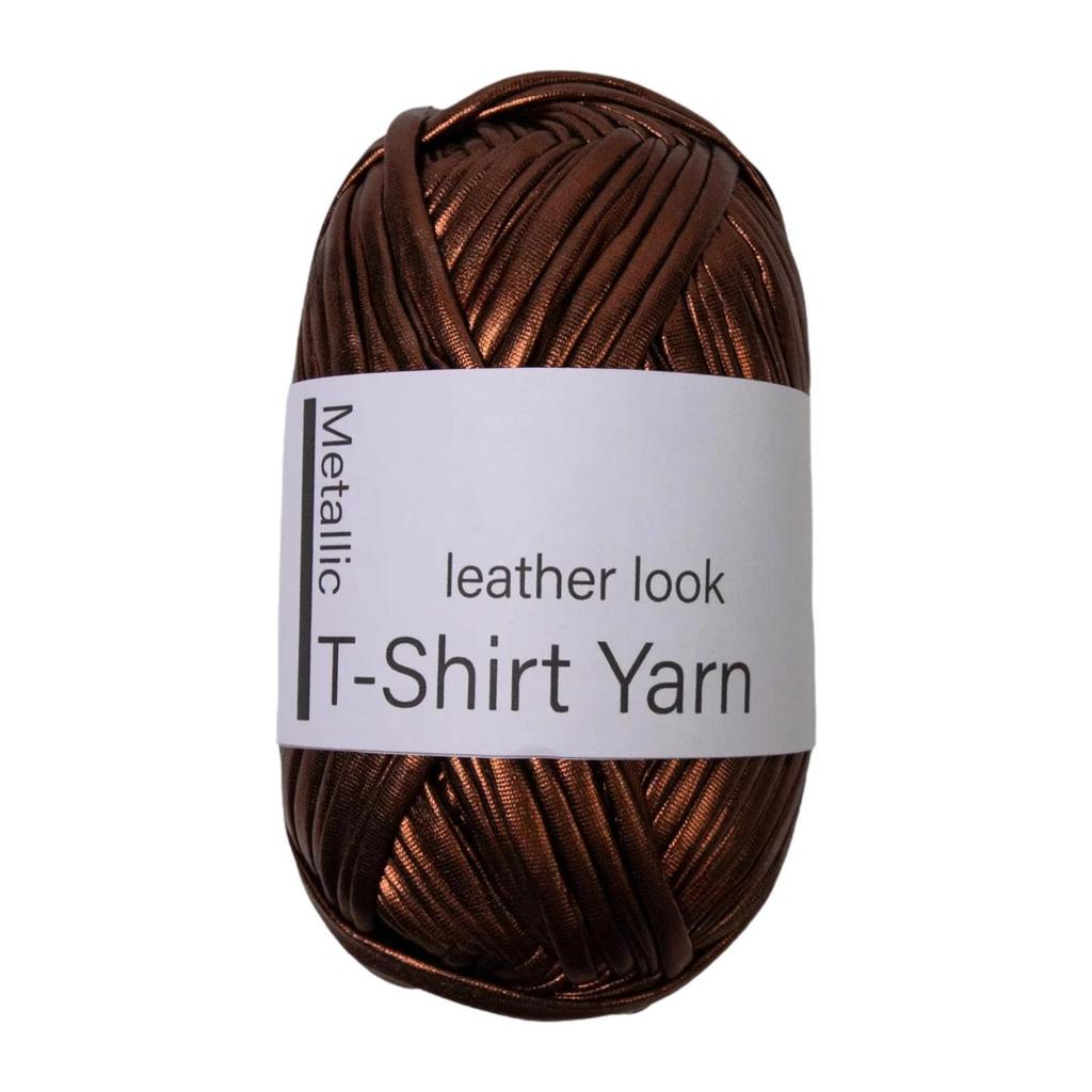 Metallisches T-Shirt-Garn Weich 40M Glänzendes Strick-Häkelgarn Häkelkorb Garn zum Häkeln Schlüsselanhänger Handgemachte Tasche DIY-Taschen