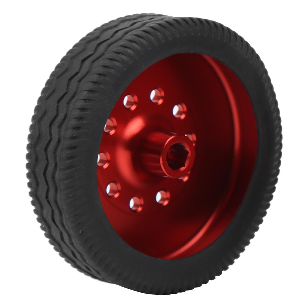 4Pcs RC Wheel Remote Control Tires Rubber Aluminum Alloy Accessories for WPL D12 Car