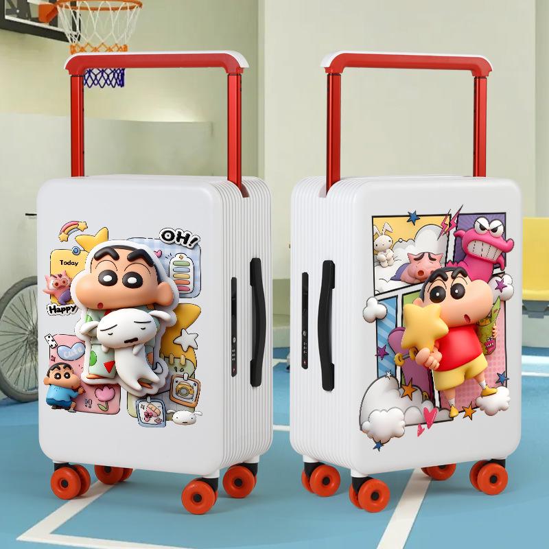 

Customizable 20-Inch Cartoon Carry-On Suitcase with Wide Drawbar 20-inch