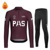 Winter Outdoor Sports Long-sleeved Cycling Clothes Men and Women Quick-drying Fleece Double Arrow Seat Cushion 2026 Winter Fleece Cycling Clothes Set